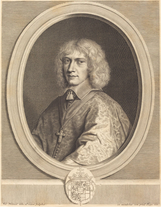Henri II, Duc de Nemours by Robert Nanteuil (French, 1623 - 1678), 16X12"(A3)Poster Print