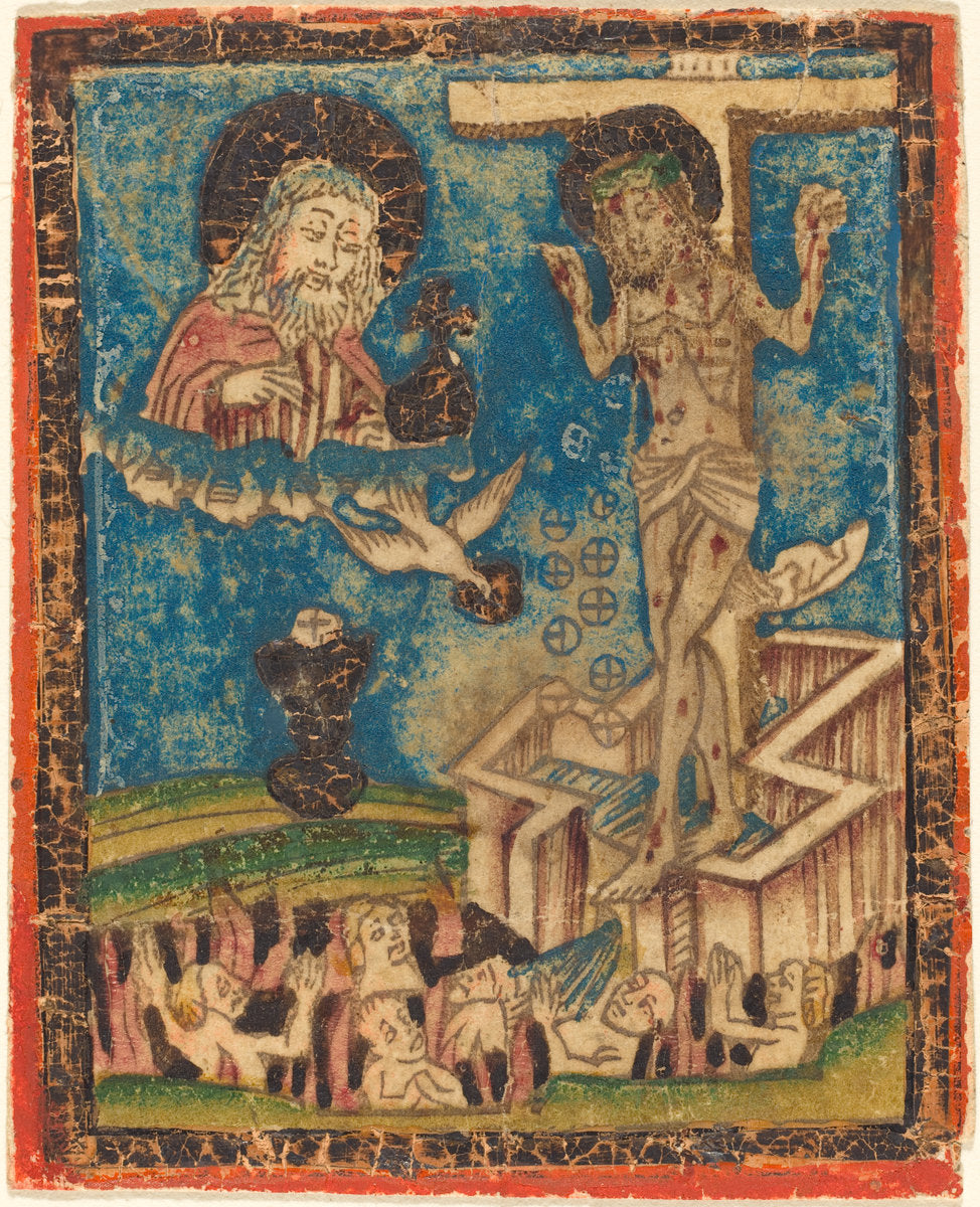 1470/1490 by German 15th Century (Allegory of the Eucharist), 16X12"(A3)Poster Print