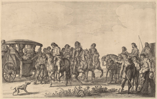Entry of Marie de Medici into Amsterdam [plate 6 of 6] by Pieter Nolpe (Dutch, 1613/1614 - 1652/1653), 16X12"(A3)Poster Print