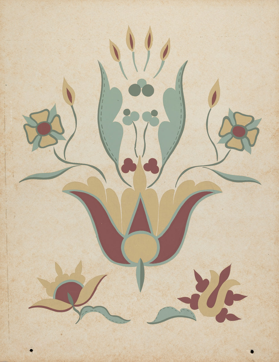 1935/1942 by American 20th Century (Mission San Louis Obispo Altar Tabernacle from the portfolio "Decorative Art of Spanish California"), 16X12"(A3)Poster Print