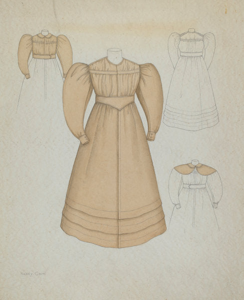 Girl's Dress by Nancy Crimi (American, active c. 1935), 16X12"(A3)Poster Print