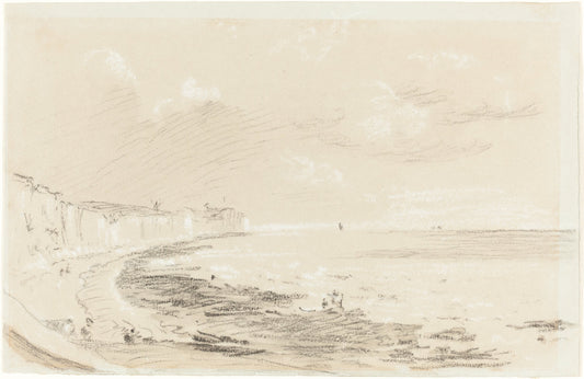 19th century by British 19th Century (Sea Coast Scene), 16X12"(A3)Poster Print