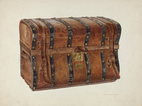 Large Trunk by Edward L. Loper (American, born 1916), 16X12"(A3)Poster Print