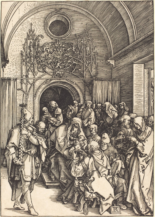The Circumcision by Albrecht Dürer (German, 1471 - 1528), 16X12"(A3)Poster Print