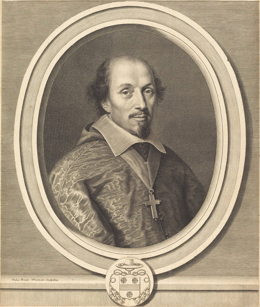 Francois Mallier du Houssay by Robert Nanteuil after Velut (French, 1623 - 1678), 16X12"(A3)Poster Print