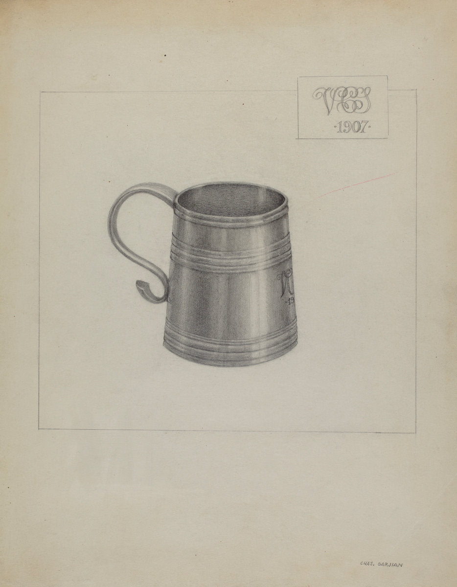 Silver Mug by Charles Garjian (American, active c. 1935), 16X12"(A3)Poster Print