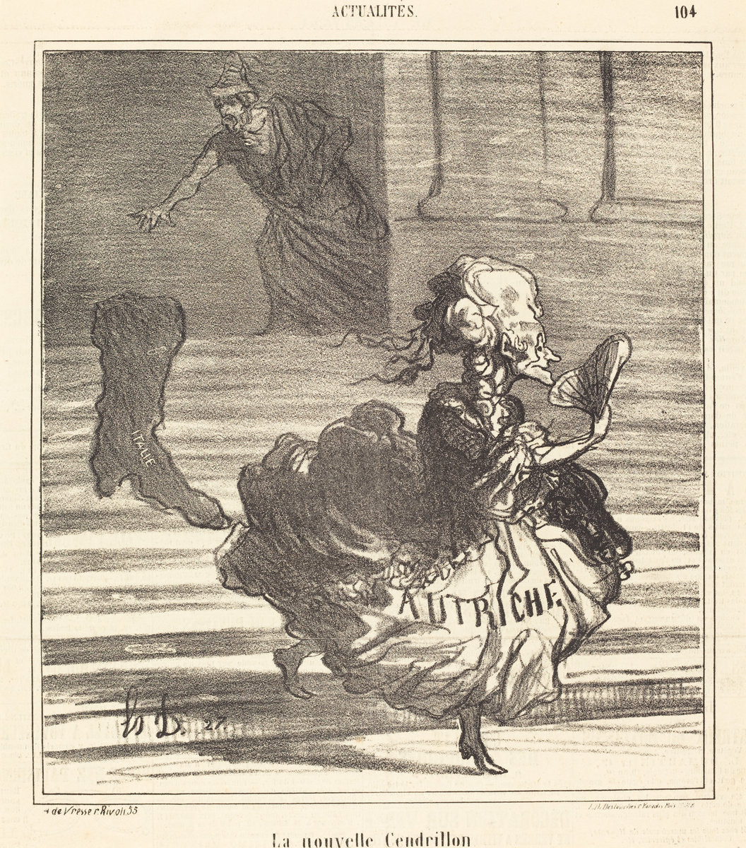 La Nouvelle Cendrillon by Honoré Daumier (French, 1808 - 1879), 16X12"(A3)Poster Print