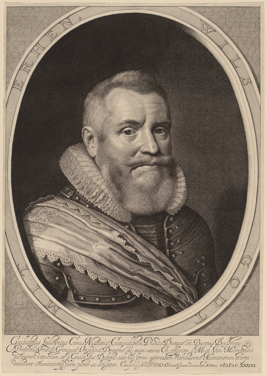 William Louis, Count of Nassau-Beilstein by Willem Jacobsz Delff after Michiel van Miereveld (Dutch, 1580 - 1638), 16X12"(A3)Poster Print