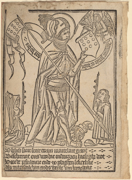 c. 1490 by Netherlandish 15th Century (Saint George (?)), 16X12"(A3)Poster Print