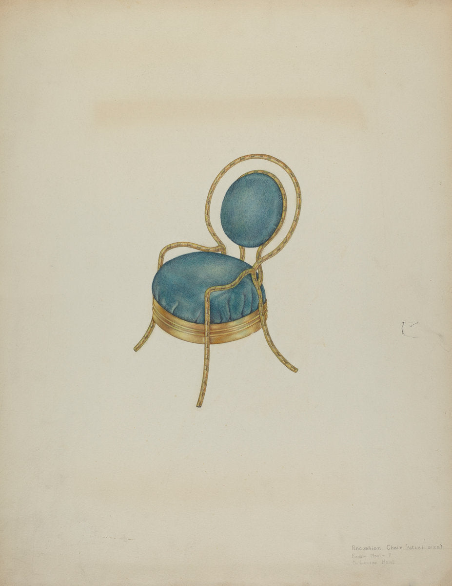 Pincushion by M. Louise Kent (American, active c. 1935), 16X12"(A3)Poster Print