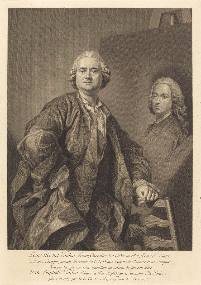 Louis Michel Vanloo by Simon Charles Miger after Louis Michel Van Loo (French, 1736 - 1820), 16X12"(A3)Poster Print