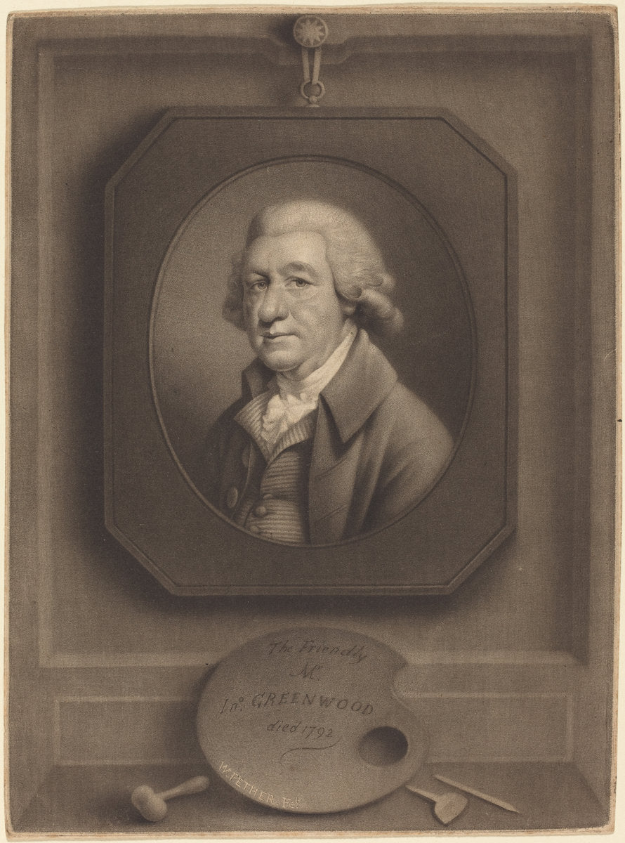 The Friendly Mr. John Greenwood by William Pether (British, c. 1738 - 1821), 16X12"(A3)Poster Print
