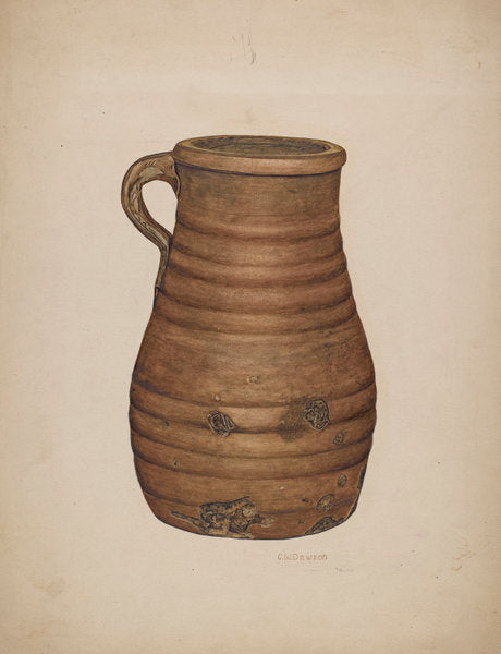 Jug by Clarence W. Dawson (American, active c. 1935), 16X12"(A3)Poster Print