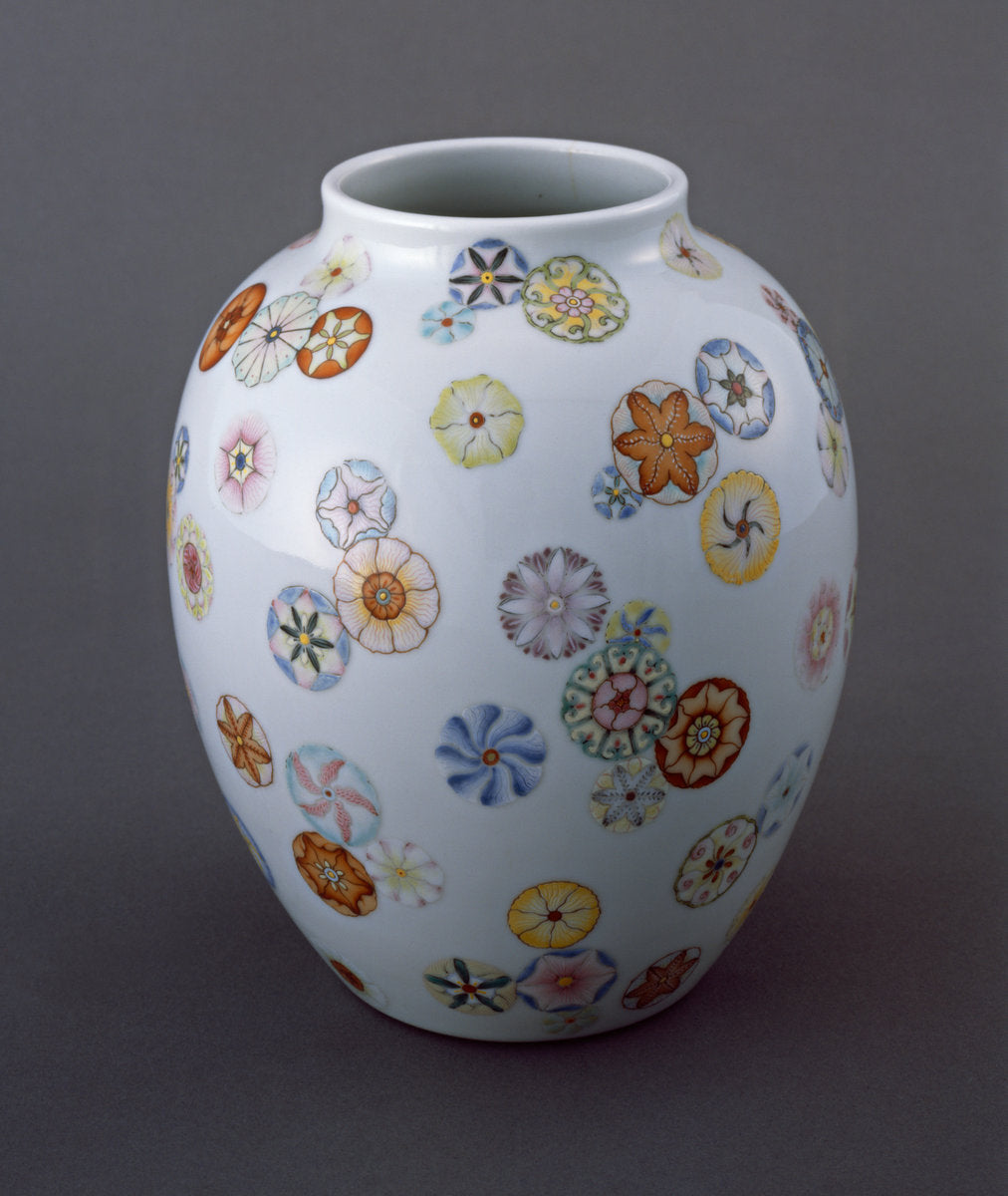 Qianlong period, 1736/1795 by Chinese Qing Dynasty (Vase), 16X12"(A3)Poster Print