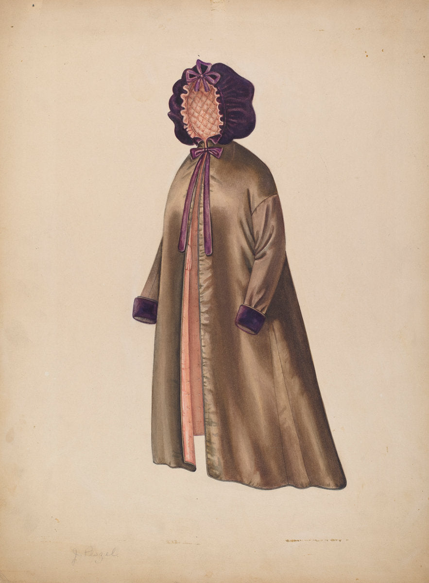Lady's Pelisse by Jean Peszel (American, active c. 1935), 16X12"(A3)Poster Print