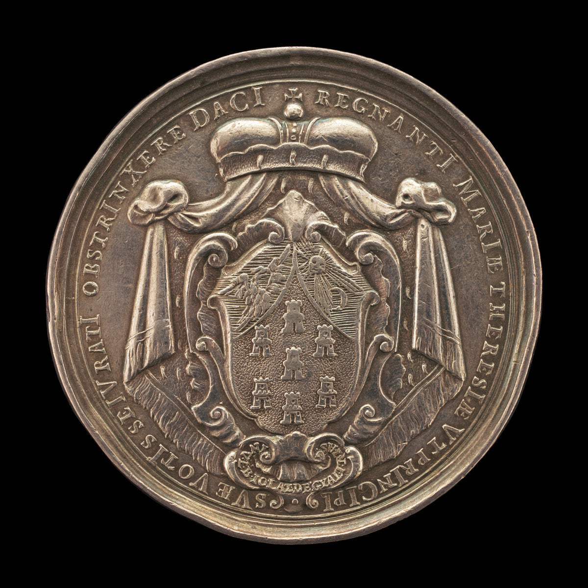 Arms of Transylvania [reverse] by Joseph Wellisch after Baron Johann Lazarus de Gyalakuta (Austrian, 1718 - 1761), 16X12"(A3)Poster Print