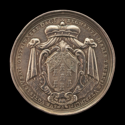 Arms of Transylvania [reverse] by Joseph Wellisch after Baron Johann Lazarus de Gyalakuta (Austrian, 1718 - 1761), 16X12"(A3)Poster Print
