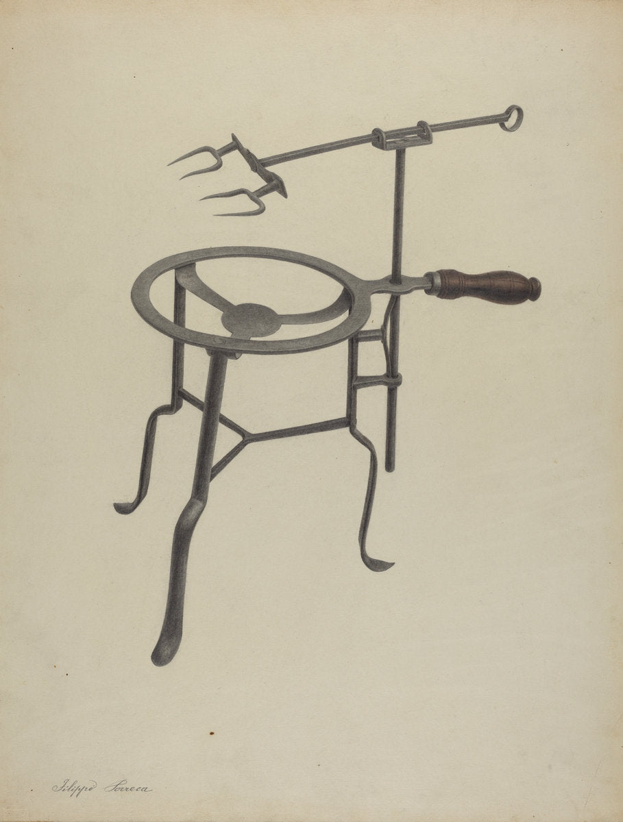 Trivet Toaster by Filippo Porreca (American, active c. 1935), 16X12"(A3)Poster Print