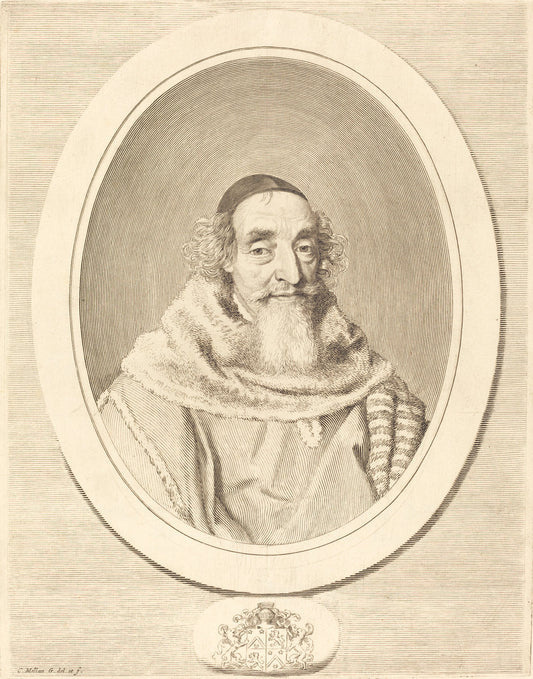 Mathieu Mole by Claude Mellan (French, 1598 - 1688), 16X12"(A3)Poster Print