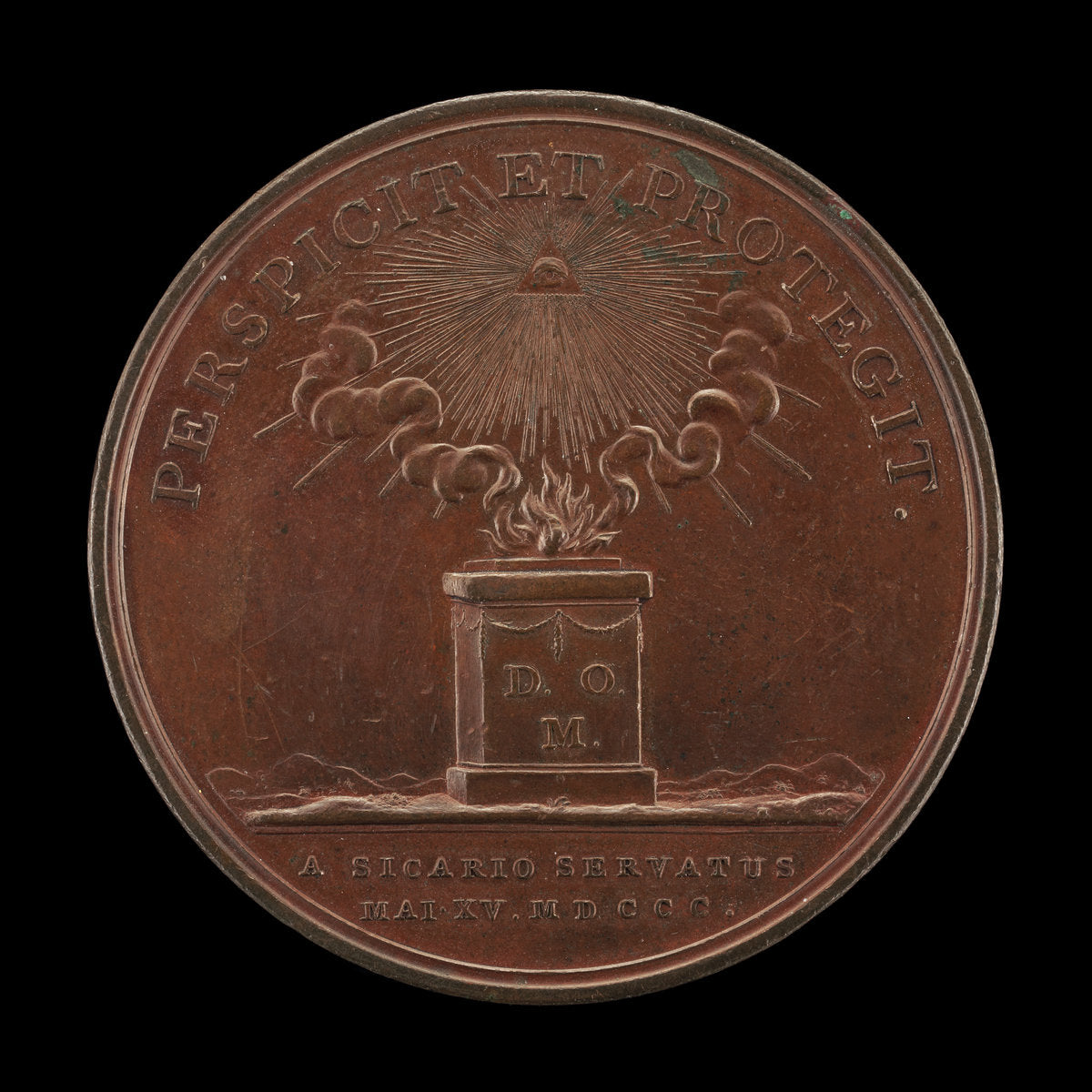 Altar with a Burning Offering [reverse] by Conrad Heinrich Küchler (German, active 1763 - 1821), 16X12"(A3)Poster Print