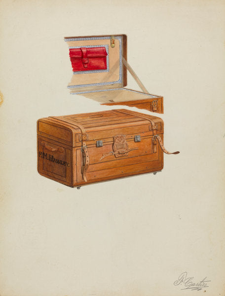 Trunk by Ferdinand Cartier (American, active c. 1935), 16X12"(A3)Poster Print