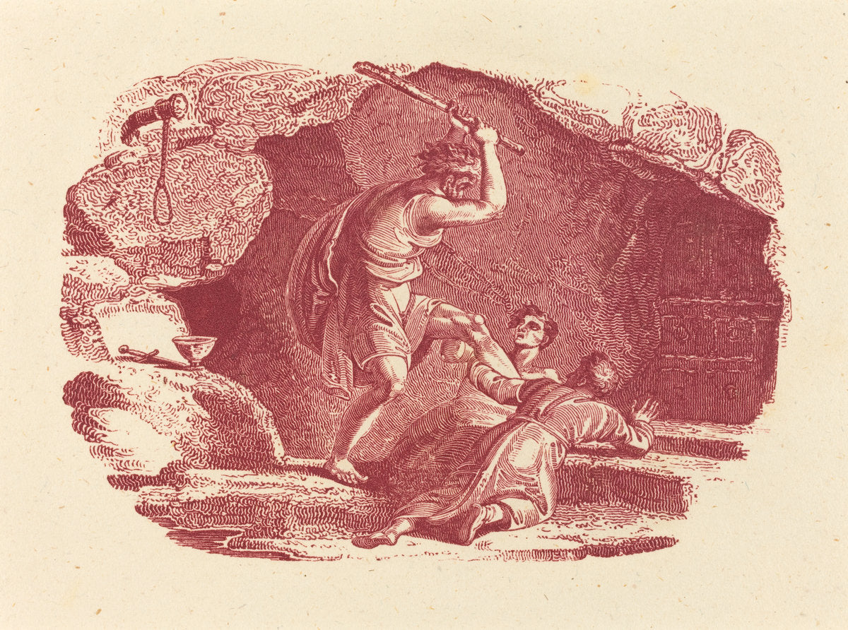 Murder Scene by Thomas Bewick (British, 1753 - 1828), 16X12"(A3)Poster Print
