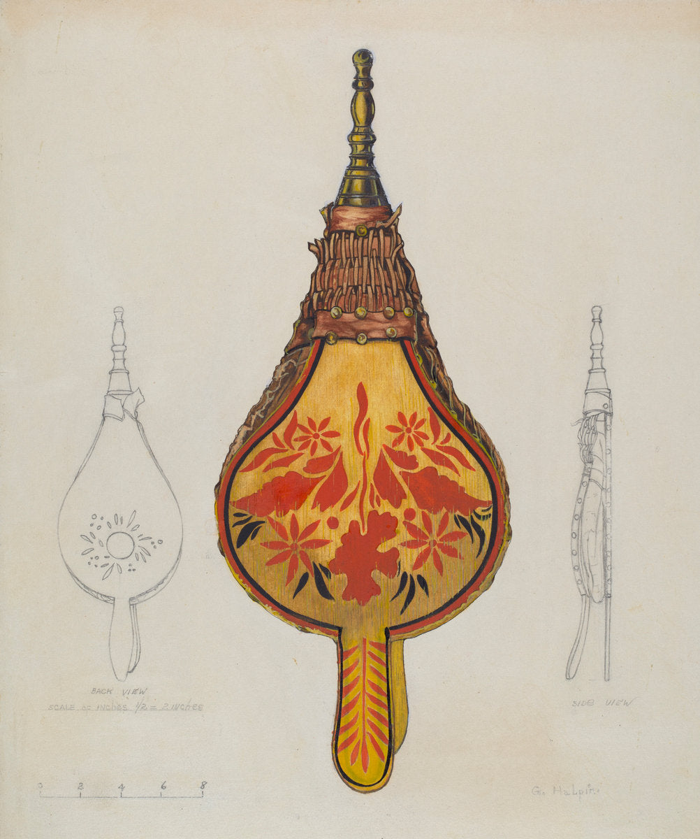 Fireside Bellows by Grace Halpin (American, active c. 1935), 16X12"(A3)Poster Print