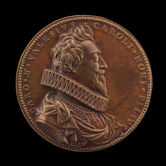 Charles de Valois, 1573-1650 [obverse] by Guillaume Dupré (French, c. 1574 - 1642), 16X12"(A3)Poster Print