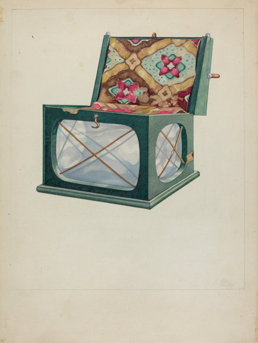 Foot Warmer by Arthur Wegg (American, active c. 1935), 16X12"(A3)Poster Print