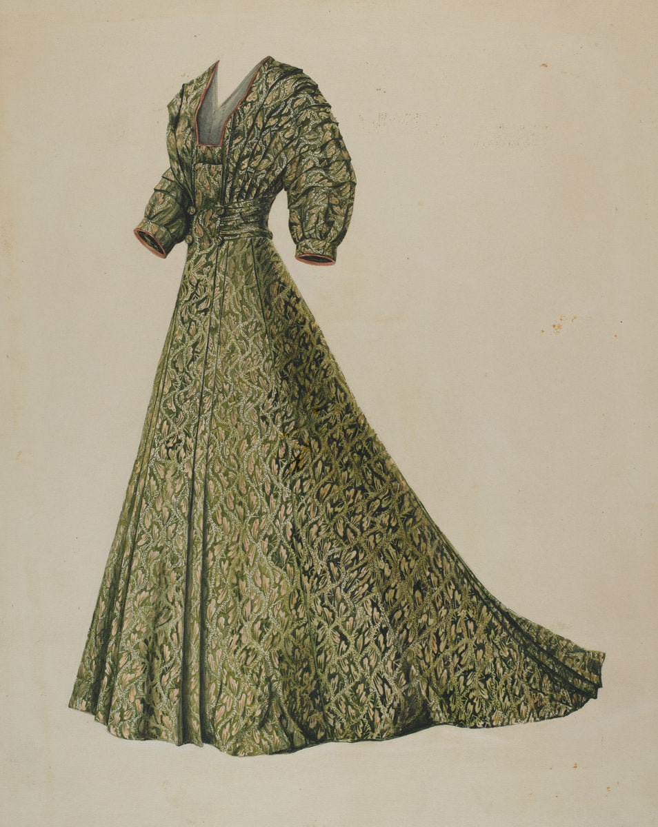 Brocade Costume by Isabelle De Strange (American, active c. 1935), 16X12"(A3)Poster Print