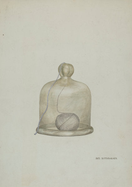 String Bowl by Paul Poffinbarger (American, active c. 1935), 16X12"(A3)Poster Print