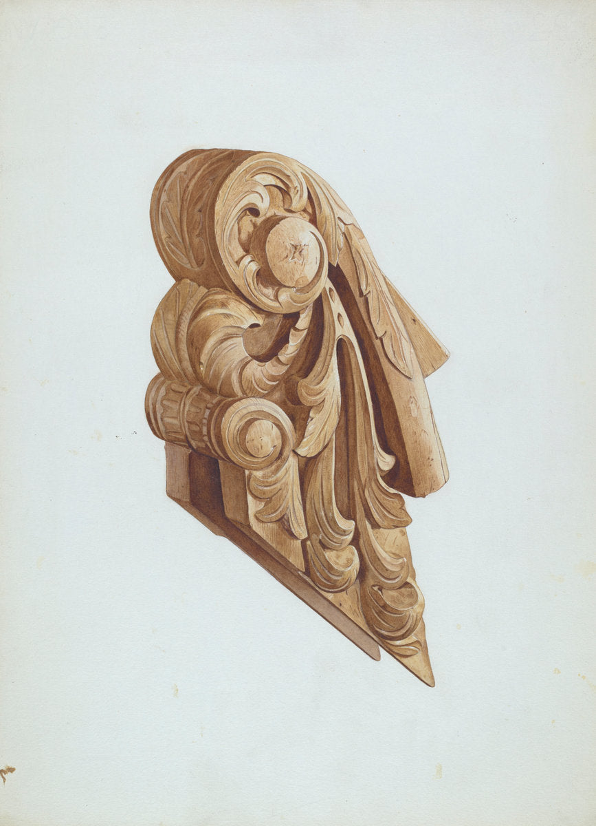 Ship's Billethead by Willard Hazen (American, active c. 1935), 16X12"(A3)Poster Print