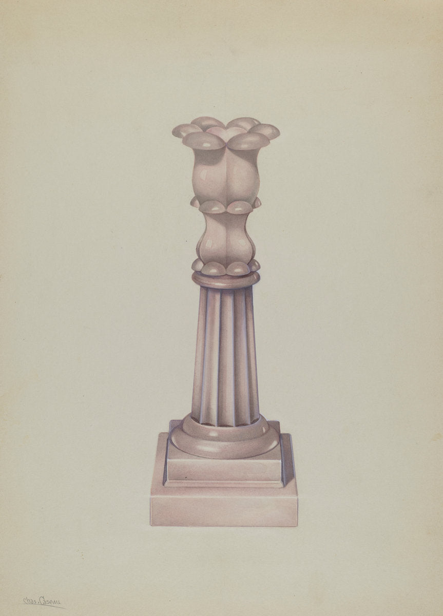 Candlestick by Charles Caseau (American, active c. 1935), 16X12"(A3)Poster Print
