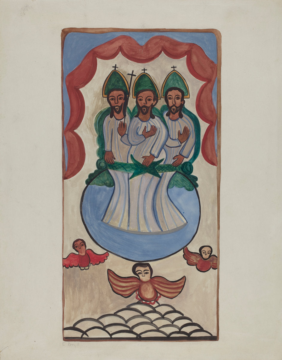 Retabla of the Trinity by E. Boyd (American, active c. 1935), 16X12"(A3)Poster Print