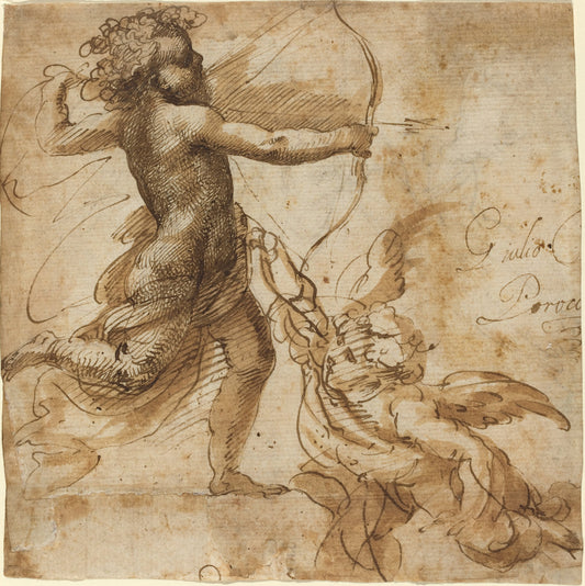 Cupid by Giulio Cesare Procaccini (Lombard, 1574 - 1625), 16X12"(A3)Poster Print