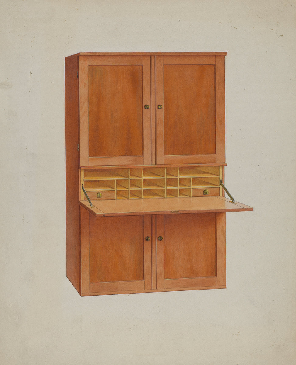 Shaker Secretary by John W. Kelleher (American, active c. 1935), 16X12"(A3)Poster Print