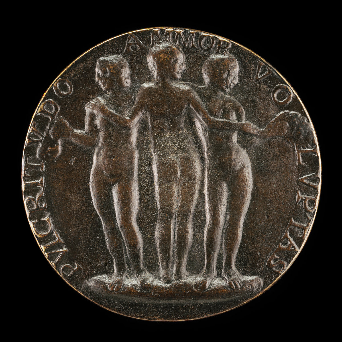 c. 1484/1485 by Style of Niccolò Fiorentino (The Three Graces [reverse]), 16X12"(A3)Poster Print
