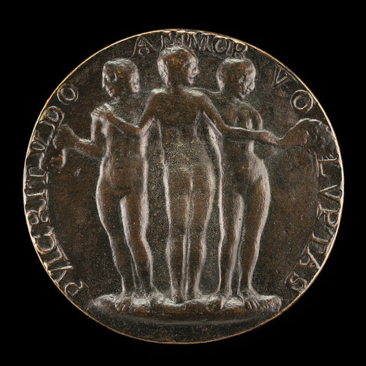 c. 1484/1485 by Style of Niccolò Fiorentino (The Three Graces [reverse]), 16X12"(A3)Poster Print