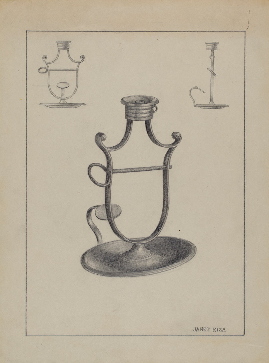 Taper Jack by Janet Riza (American, active c. 1935), 16X12"(A3)Poster Print