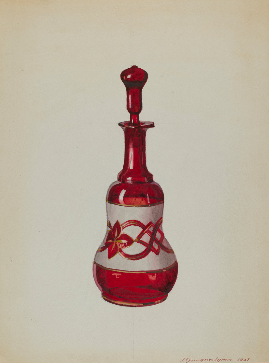 Bottle by J. Howard Iams (American, active c. 1935), 16X12"(A3)Poster Print