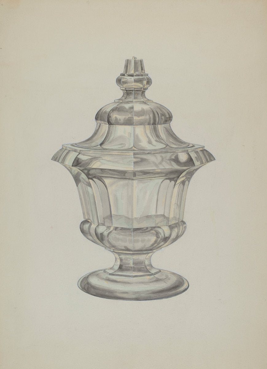 Sugar Bowl by Henry Moran (American, active c. 1935), 16X12"(A3)Poster Print