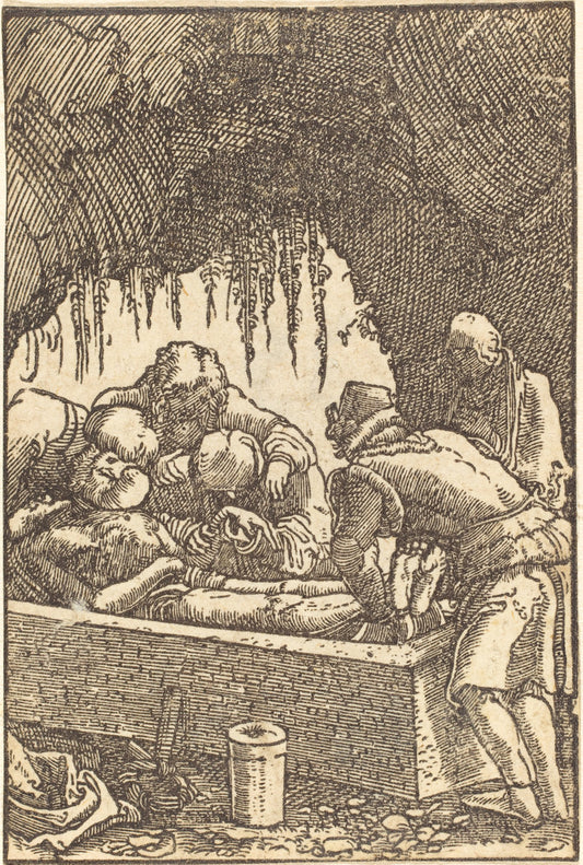 The Entombment by Albrecht Altdorfer (German, 1480 or before - 1538), 16X12"(A3)Poster Print