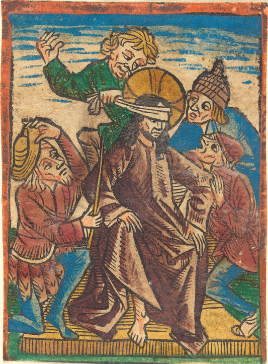 c. 1490 by German 15th Century (Mocking of Christ), 16X12"(A3)Poster Print