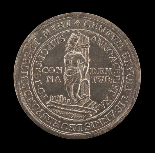 1515 by German or Austrian 16th Century (John Huss Centenary Medal [reverse]), 16X12"(A3)Poster Print