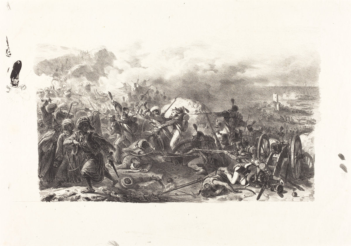 Episode from the Algerian War by Auguste Raffet (French, 1804 - 1860), 16X12"(A3)Poster Print