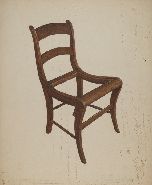 Chair (frame) by George C. Brown (American, active c. 1935), 16X12"(A3)Poster Print