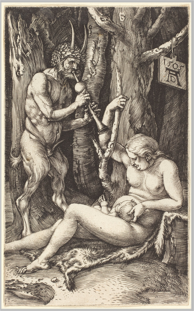 Satyr Family by Albrecht Dürer (German, 1471 - 1528), 16X12"(A3)Poster Print