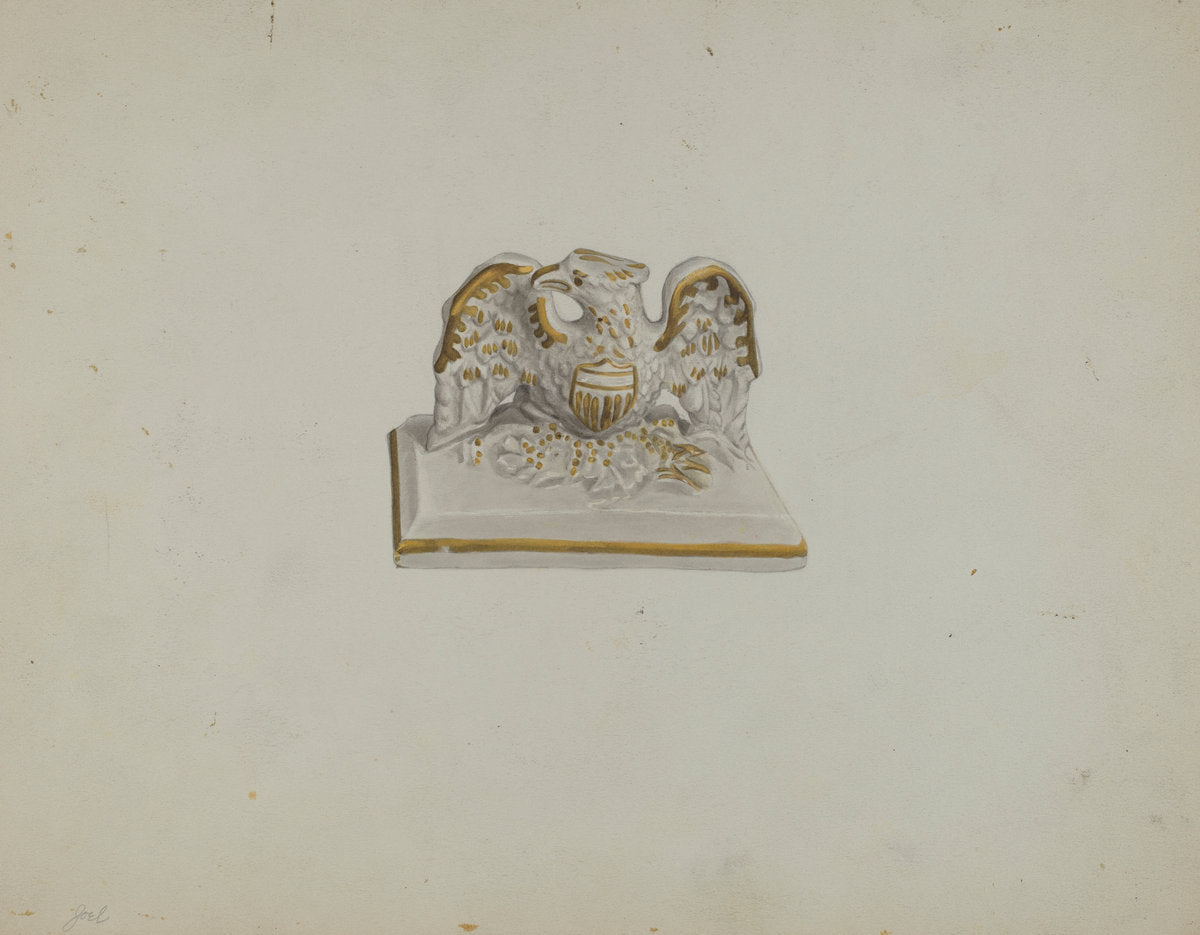 Paperweight by Roberta Spicer (American, active c. 1935), 16X12"(A3)Poster Print