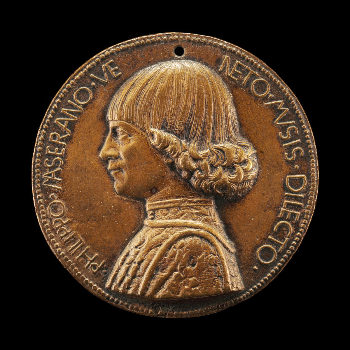 Filippo Maserano, Venetian Poet [obverse] by Giovanni Boldù (Venetian, active c. 1454 - before 1477), 16X12"(A3)Poster Print