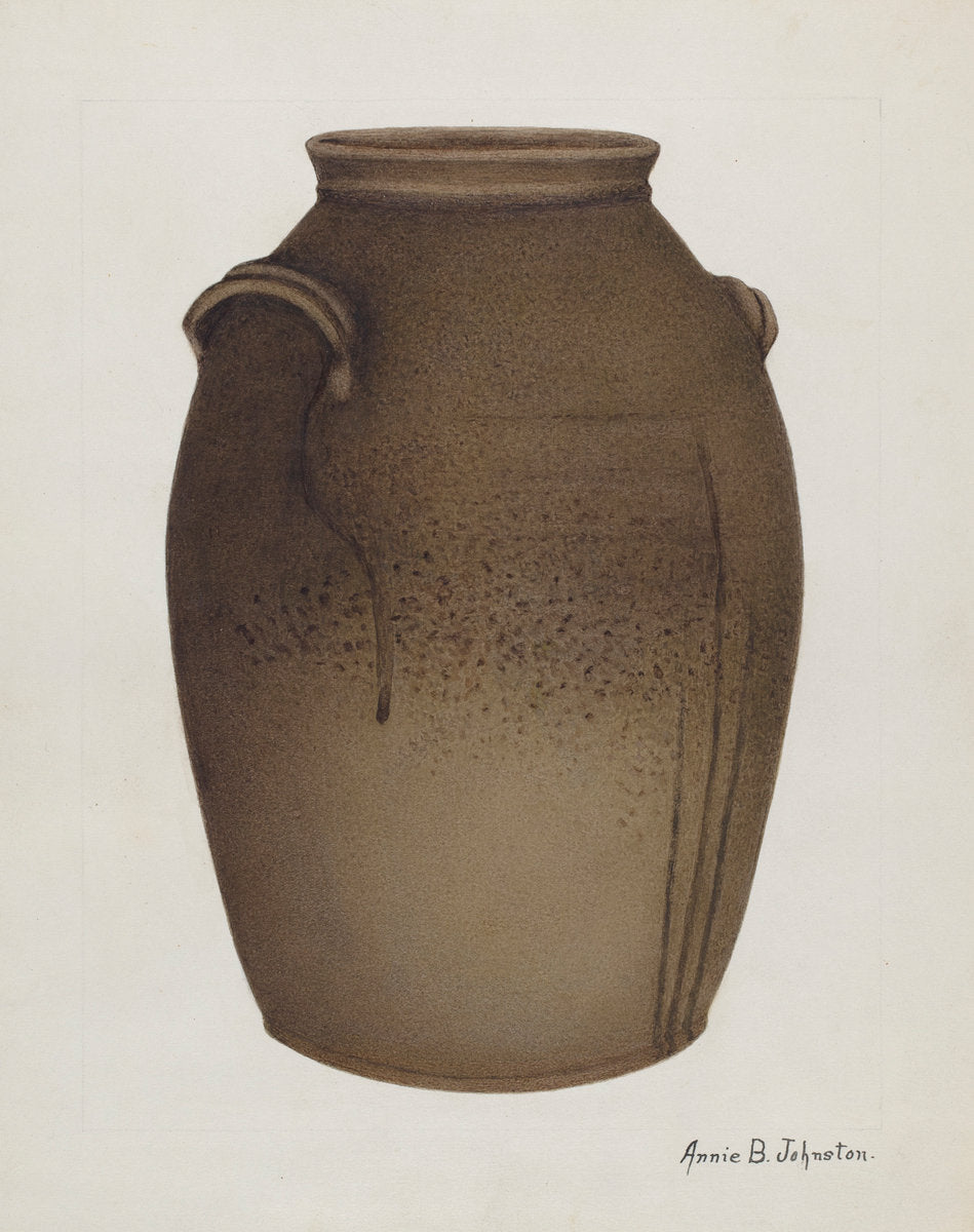 Stoneware Jar by Annie B. Johnston (American, active c. 1935), 16X12"(A3)Poster Print